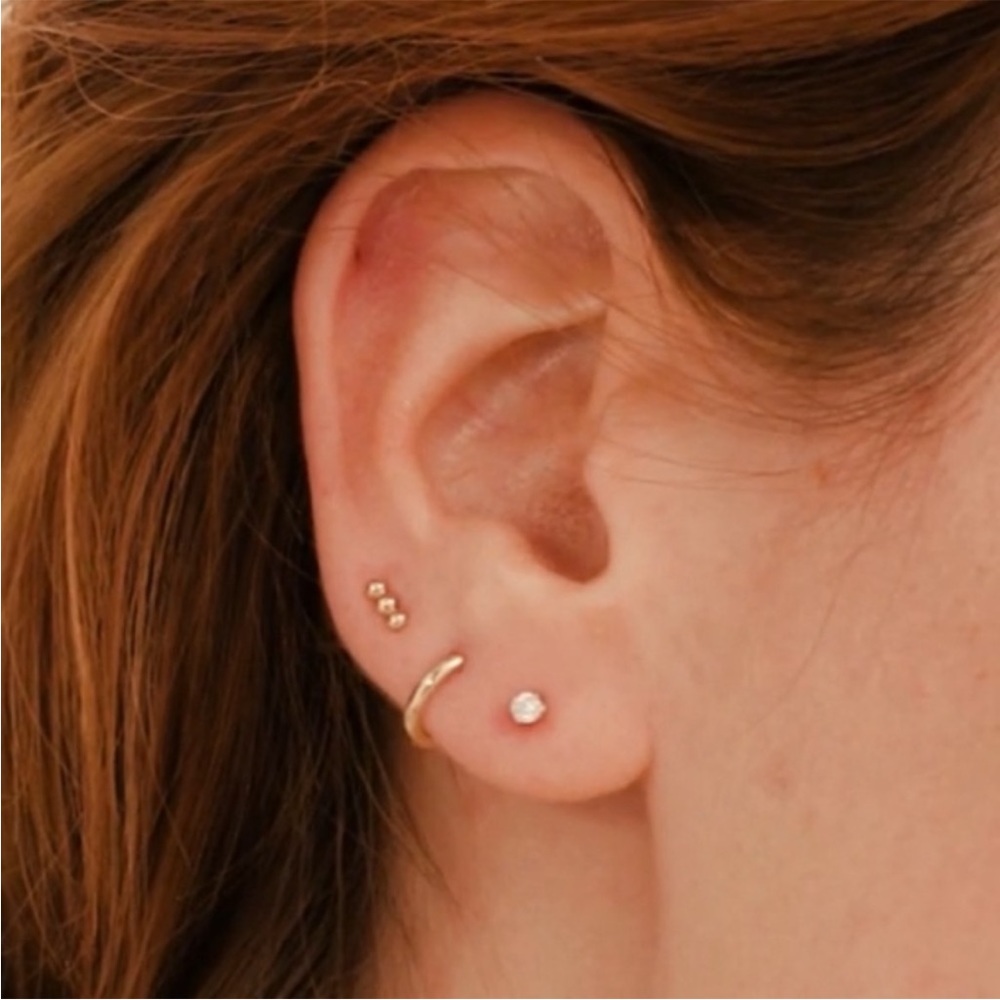 Pair of Mejuri Diamond Studs